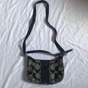 Coach Crossbody Purse Bag Black Good Condition